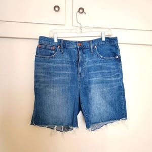 Madewell High Rise Mid-Length Denim Shorts